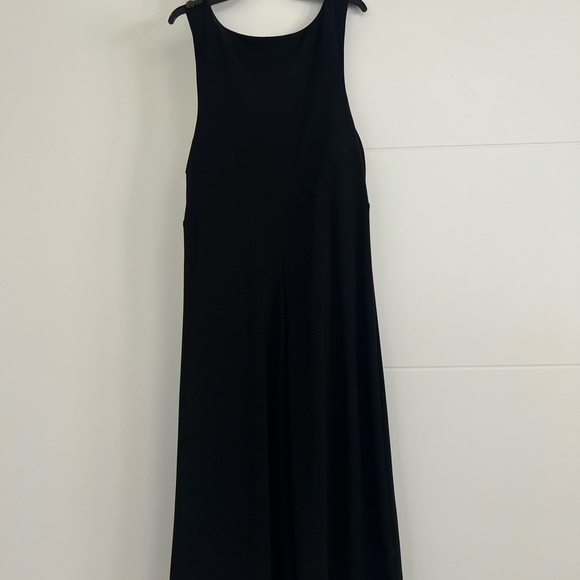 Bisou Bisou Black Midi Dress with Embellished V-Neck - Picture 2 of 3
